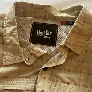 Howler Brothers Short Sleeve Airwave Button Down Shirt size XL